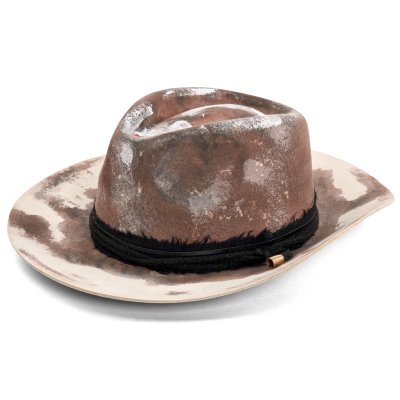 Hoeden - Gårda Buchanan Distressed Fedora (bruin)