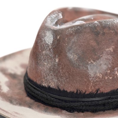 Hoeden - Gårda Buchanan Distressed Fedora (bruin)