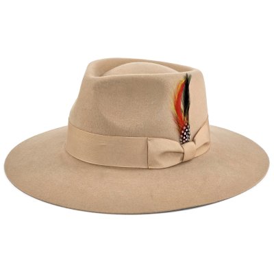 Hoeden - Gårda Everett Fedora (beige)