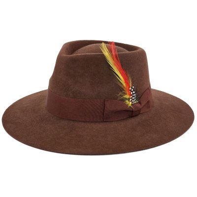 Hoeden - Gårda Everett Fedora (bruin)