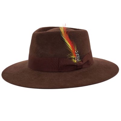 Hoeden - Gårda Everett Fedora (bruin)