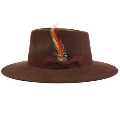 Hoeden - Gårda Everett Fedora (bruin)