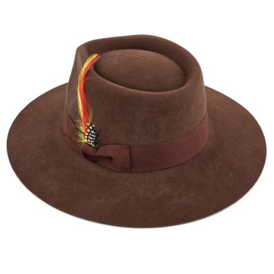 Hoeden - Gårda Everett Fedora (bruin)