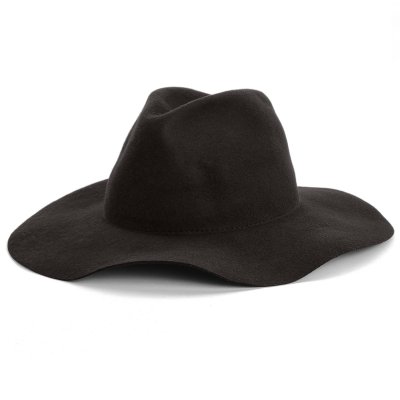 Hoeden - Gårda Fabriano Wide Brim Wool Fedora (zwart)
