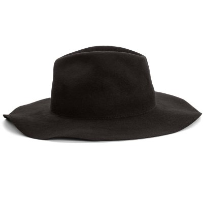 Hoeden - Gårda Fabriano Wide Brim Wool Fedora (zwart)