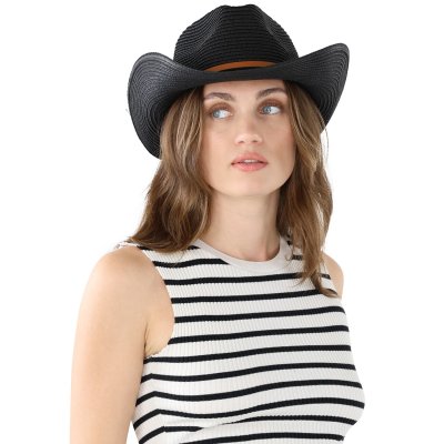 Stro hoed - Gårda Kos Western Hat (zwart)