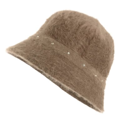 Hoeden - Gårda Liskeard Angora Bucket Hat (bruin)