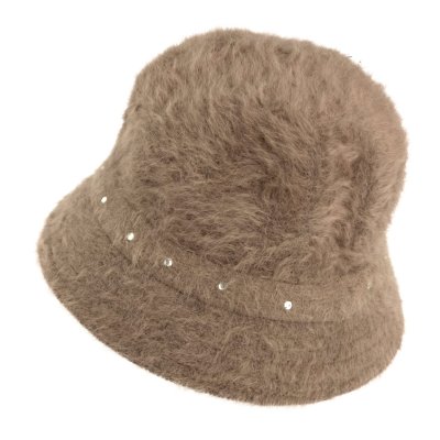 Hoeden - Gårda Liskeard Angora Bucket Hat (bruin)