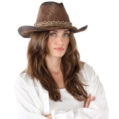 Stro hoed - Gårda Malaga Western Hat (bruin)