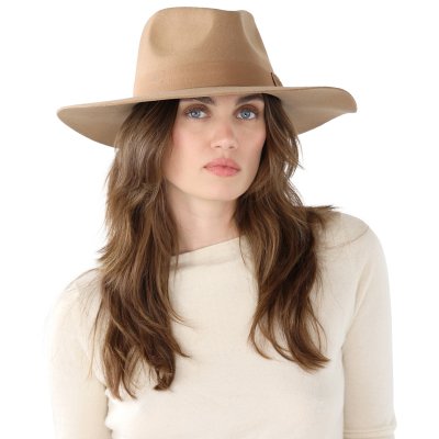 Hoeden - Gårda Marcola Wide brimmed Fedora (beige)
