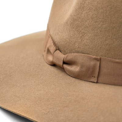 Hoeden - Gårda Marcola Wide brimmed Fedora (beige)