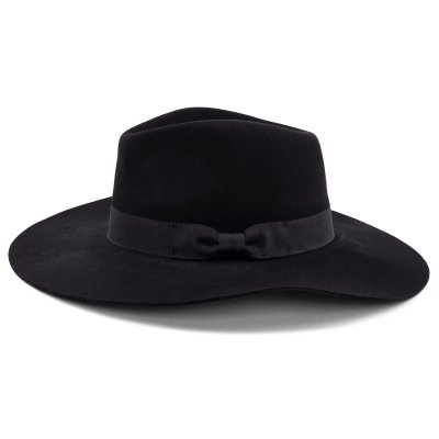 Hoeden - Gårda Marcola Wide brimmed Fedora (zwart)