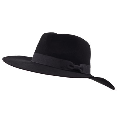 Hoeden - Gårda Marcola Wide brimmed Fedora (zwart)