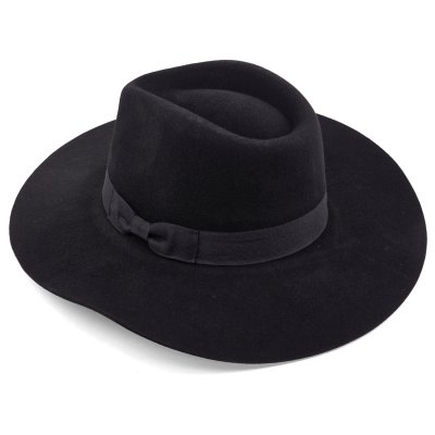 Hoeden - Gårda Marcola Wide brimmed Fedora (zwart)