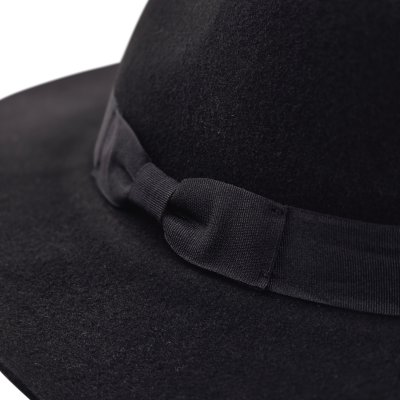 Hoeden - Gårda Marcola Wide brimmed Fedora (zwart)