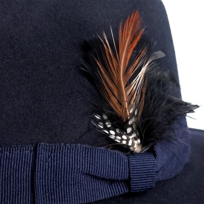 Hoeden - Gårda Molinella Crushable Wool felt Fedora (blauw)