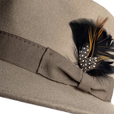 Hoeden - Gårda Molinella Crushable Wool felt Fedora (greige)