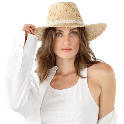Stro hoed - Gårda Naples Fedora (natuur)
