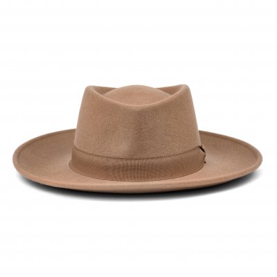 Hoeden - Gårda Napoli Fedora Wool Hat (beige)