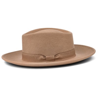 Hoeden - Gårda Napoli Fedora Wool Hat (beige)