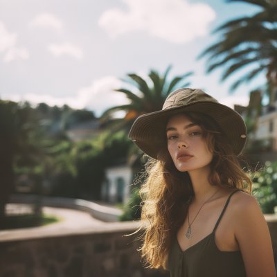 Hoeden - Gårda Nigula Outdoor Hat (groente)