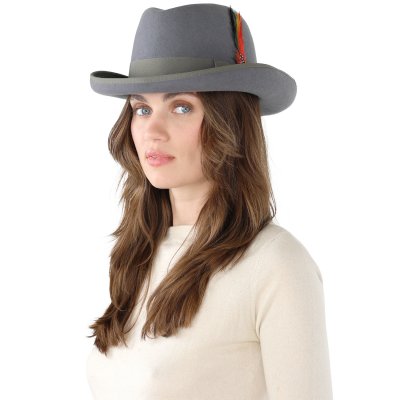 Hoeden - Gårda Ocala Player Woolfelt (grijs)