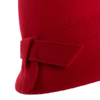 Hoeden - Gårda Ofena Wool Cloche (rood)