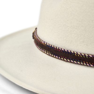 Hoeden - Gårda Toquerville Crushable Wool felt Western hat (crème)