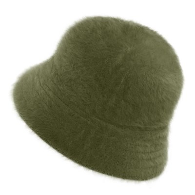Hoeden - Gårda Orvieto Angora Bucket Hat (groente)