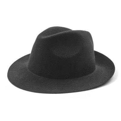 Hoeden - Gårda Osiglia Fedora Wool Hat (zwart)