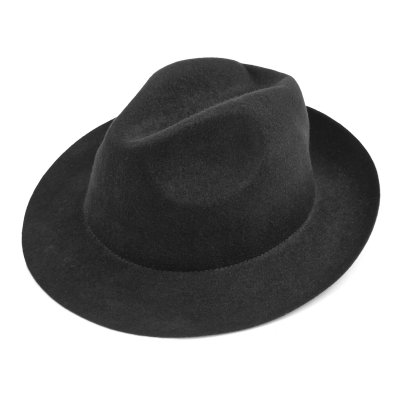 Hoeden - Gårda Osiglia Fedora Wool Hat (zwart)