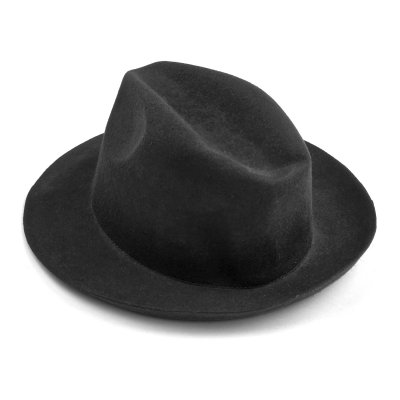 Hoeden - Gårda Osiglia Fedora Wool Hat (zwart)