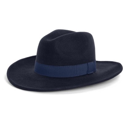 Hoeden - Gårda Pocatello Crushable Wool felt Western hat (blauw)