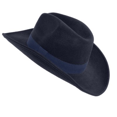 Hoeden - Gårda Pocatello Crushable Wool felt Western hat (blauw)