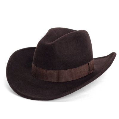 Hoeden - Gårda Pocatello Crushable Wool felt Western hat (bruin)