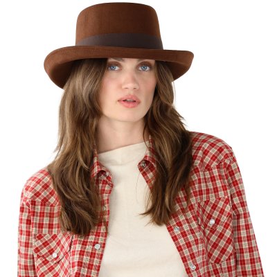 Hoeden - Gårda Pomeroy Gambler (bruin)