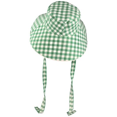 Hoeden - Gårda Poppy Checkered sun hat (groente)