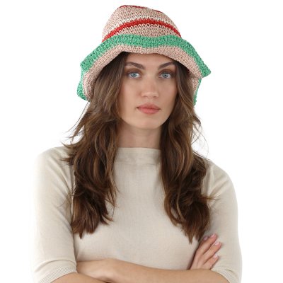 Stro hoed - Gårda Praiano Bucket hat (multi)