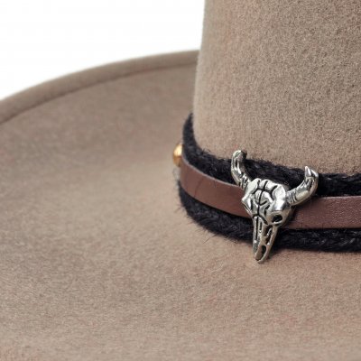 Hoeden - Gårda Santaquin Crushable Wool felt Western hat (taupe)