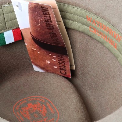 Hoeden - Gårda Santaquin Crushable Wool felt Western hat (taupe)