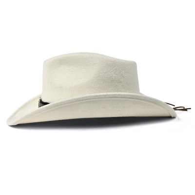 Hoeden - Gårda Santaquin Crushable Wool felt Western hat (wit)