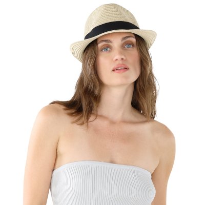 Stro hoed - Gårda Seville Trilby (beige)