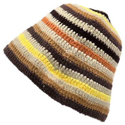 Hoeden - Gårda Solero Knitted Bucket Hat (beige/multi)
