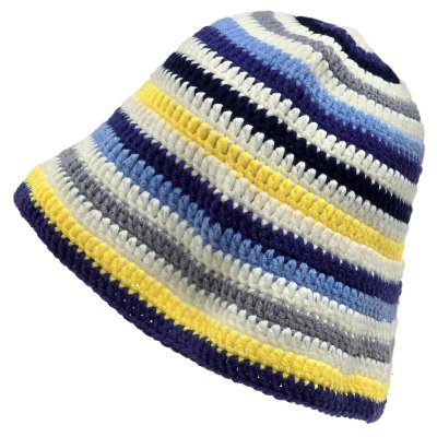 Hoeden - Gårda Solero Knitted Bucket Hat (blauw/multi)