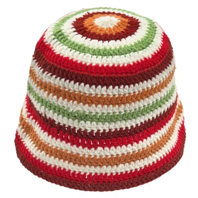 Hoeden - Gårda Solero Knitted Bucket Hat (rood/multi)