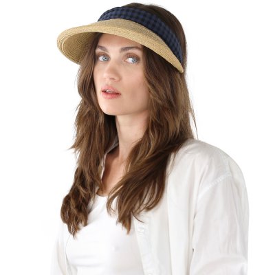 Zonneklep - Gårda Split Visor (naturel/zwart/blauw)