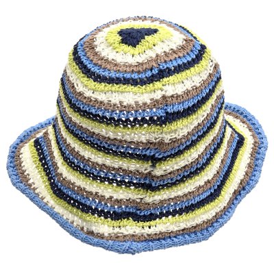 Hoeden - Gårda Tecina Knitted Bucket Hat (blauw/multi)
