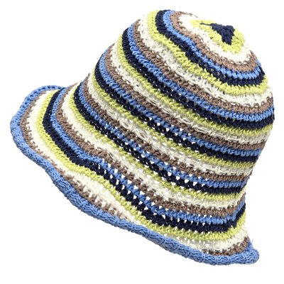 Hoeden - Gårda Tecina Knitted Bucket Hat (blauw/multi)
