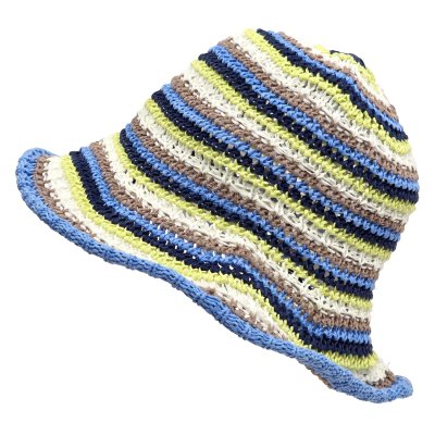 Hoeden - Gårda Tecina Knitted Bucket Hat (blauw/multi)