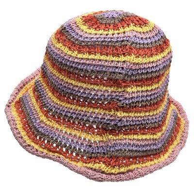 Hoeden - Gårda Tecina Knitted Bucket Hat (roze/multi)